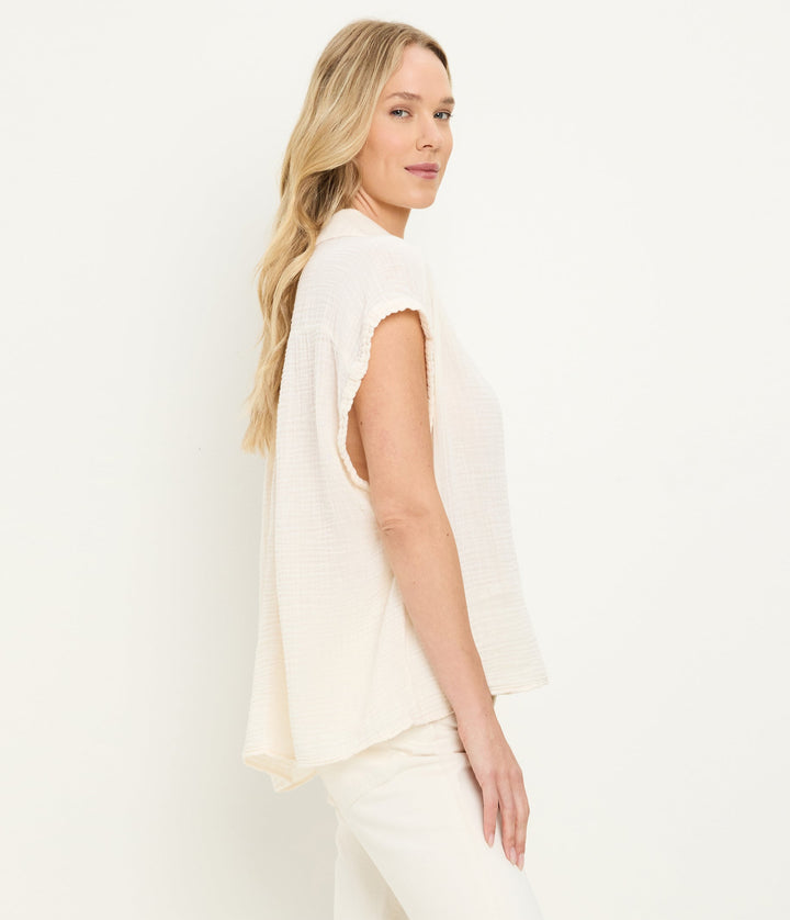 Avalon Double Gauze Popover Chalk