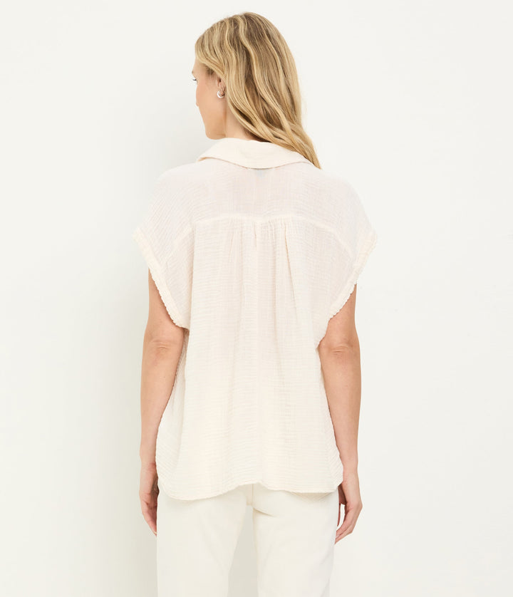 Avalon Double Gauze Popover Chalk