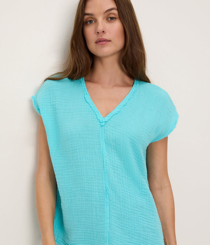 Draya Double Gauze Vnk Tops