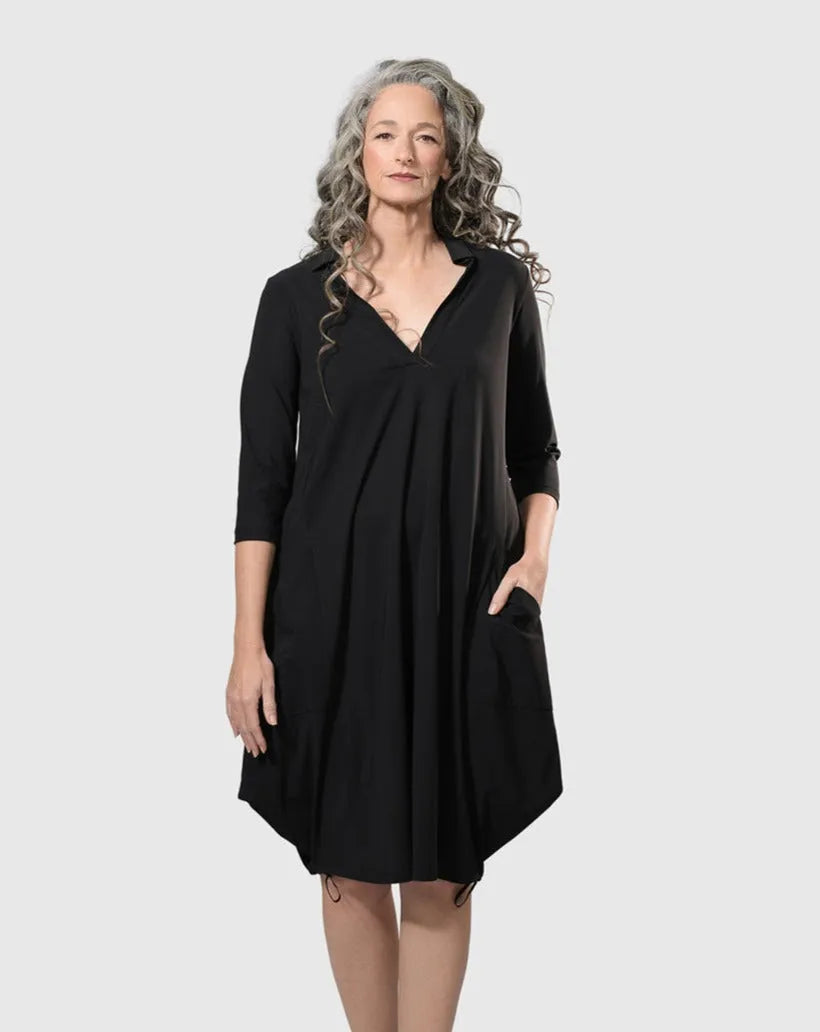 Tekbika Popover Dress, Black