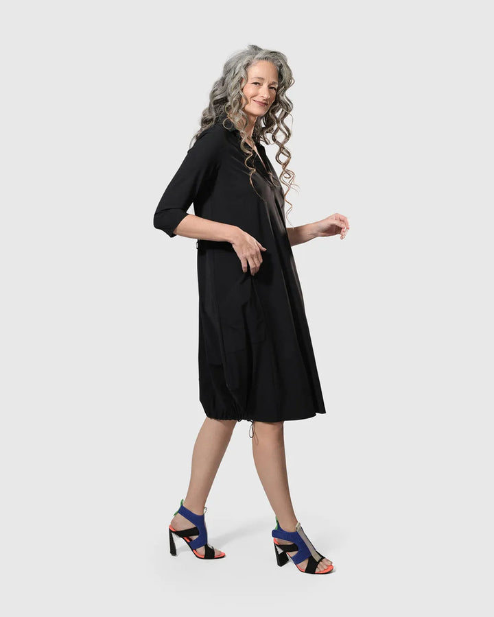 Tekbika Popover Dress, Black