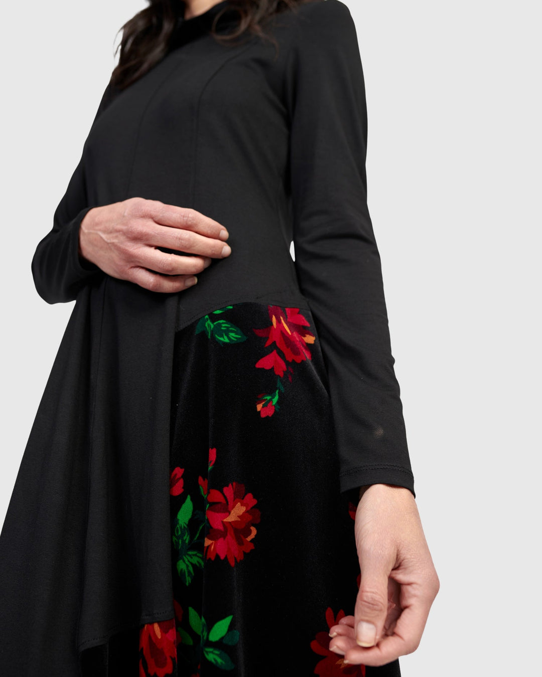 Serenade Cocoon Dress, Roses