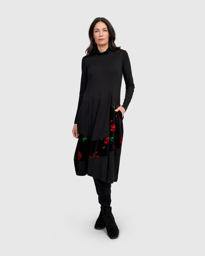 Serenade Cocoon Dress, Roses
