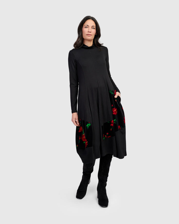 Serenade Cocoon Dress, Roses