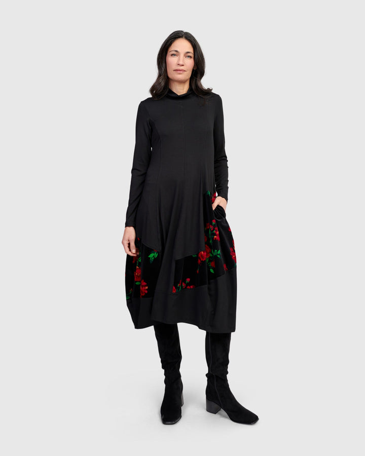 Serenade Cocoon Dress, Roses