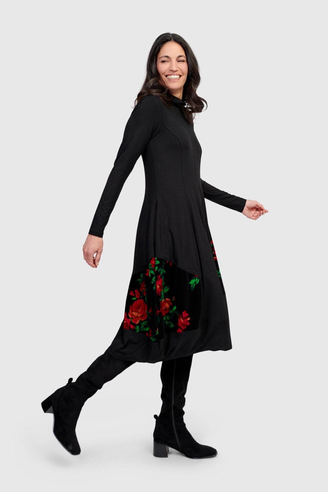 Serenade Cocoon Dress, Roses