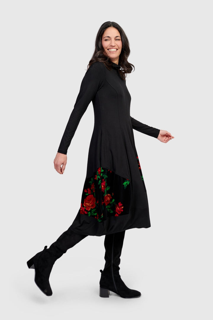 Serenade Cocoon Dress, Roses