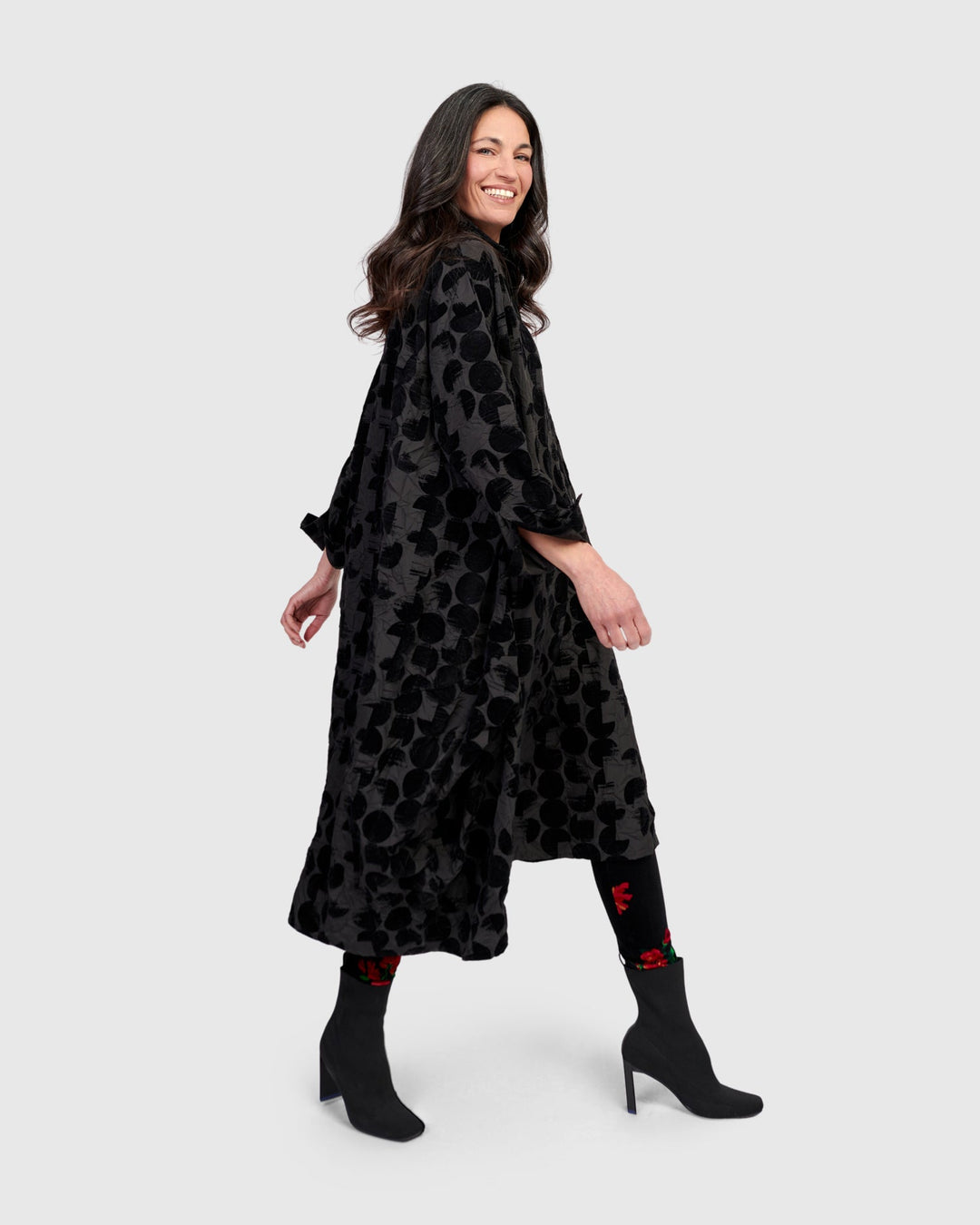 Starlet Velvet Leggings, Roses