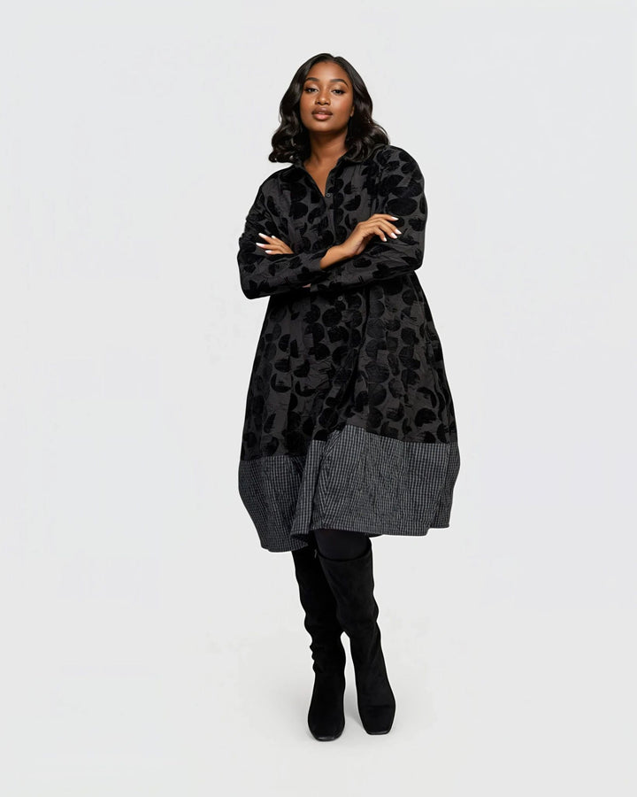 Eclipse Relaxed Cocoon Dress, Crescent