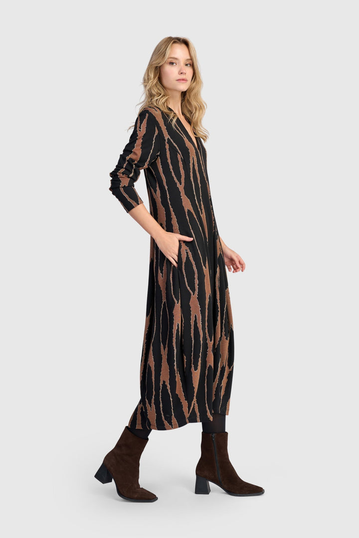 Willow Cocoon Dress, Wood