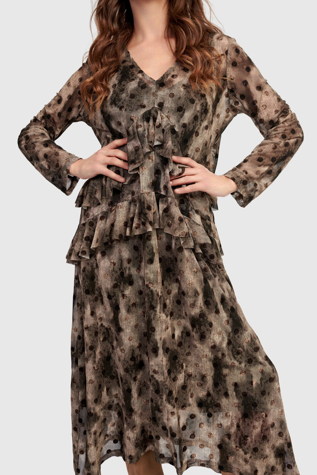 Fen Mesh Dress, Aquarelle