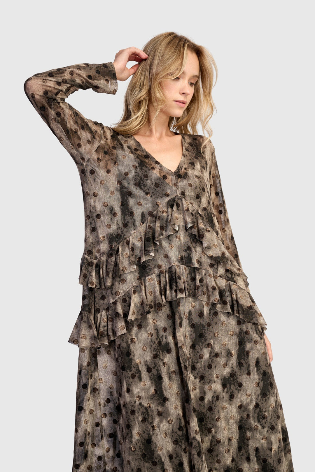 Fen Mesh Dress, Aquarelle