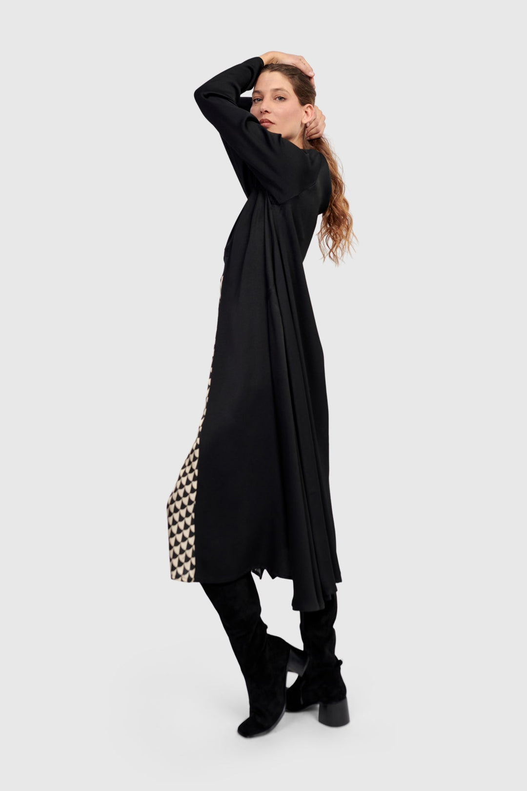 Baroque Draped Dress, Mix