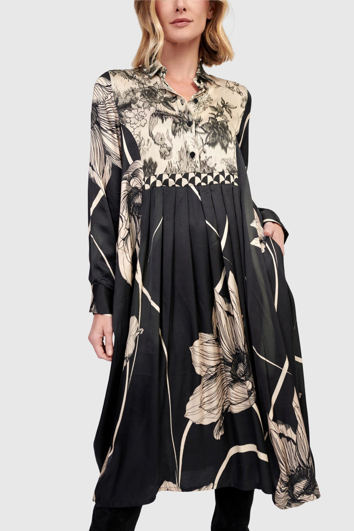 Filigree Babydoll Shirtdress, Mix