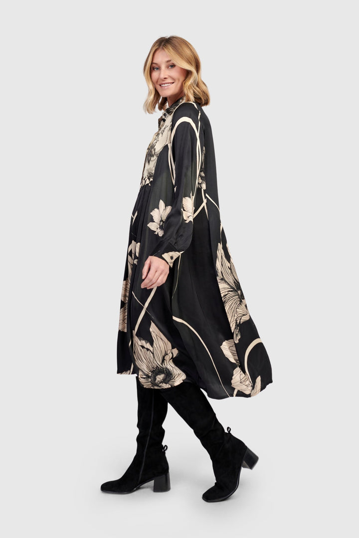 Filigree Babydoll Shirtdress, Mix