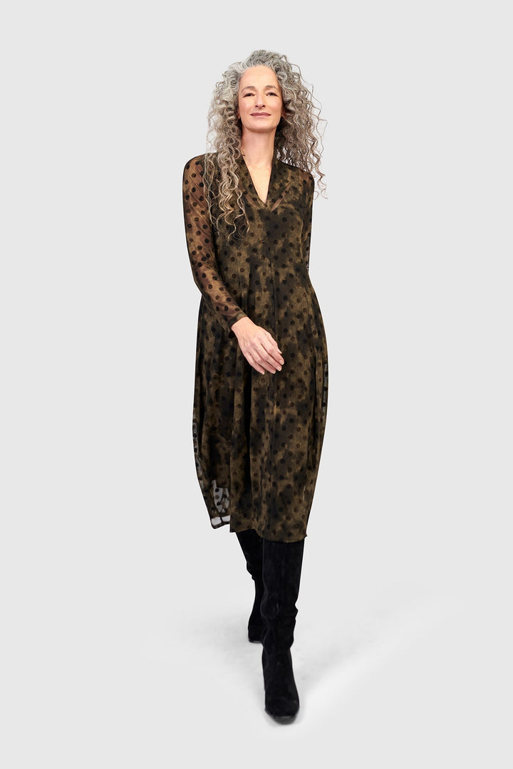 Grove Mesh Cocoon Dress, Antique