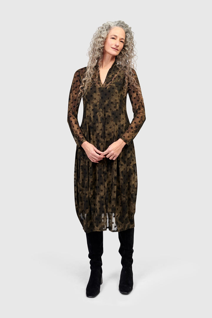 Grove Mesh Cocoon Dress, Antique