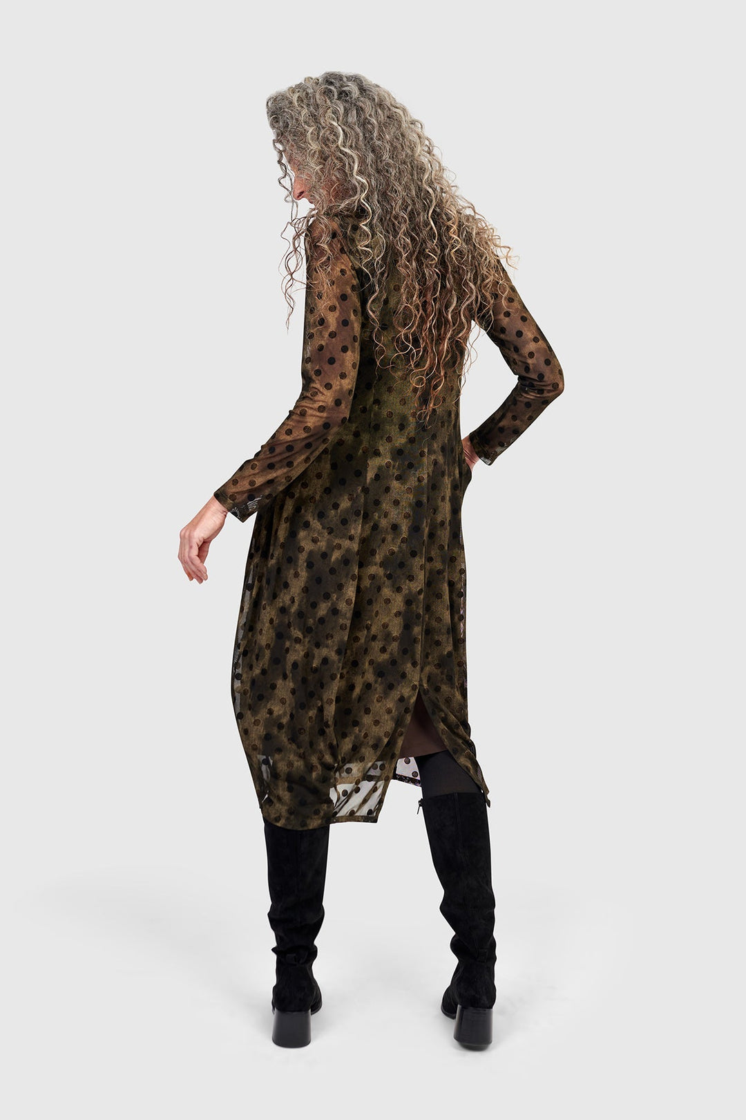 Grove Mesh Cocoon Dress, Antique