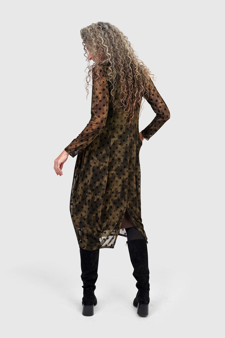 Grove Mesh Cocoon Dress, Antique