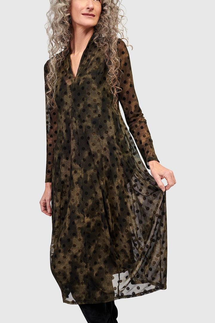 Grove Mesh Cocoon Dress, Antique