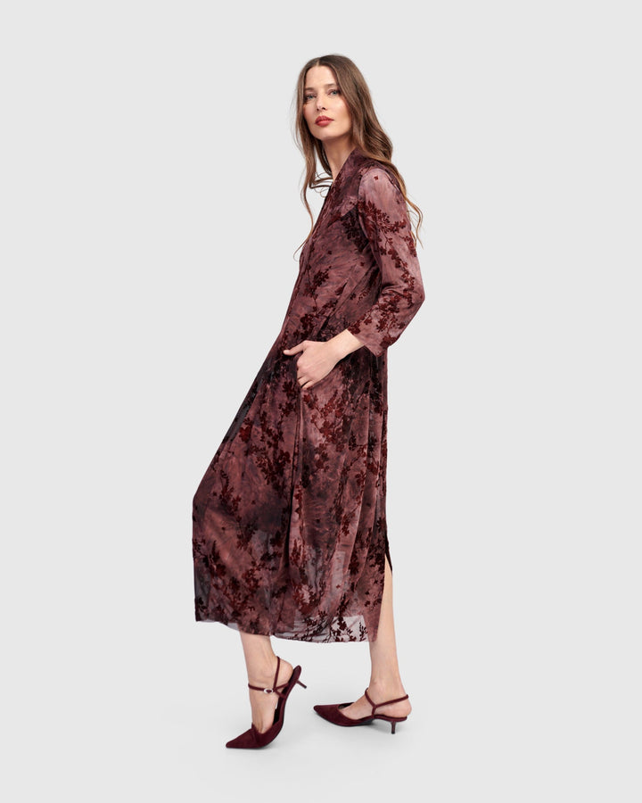 Barbra Cocoon Dress Wine