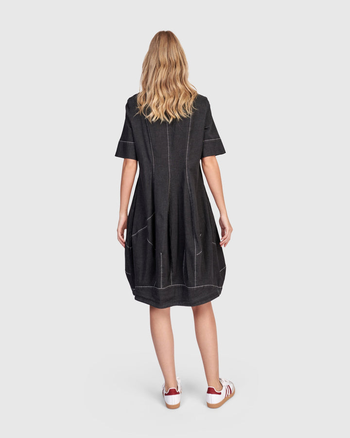 Barbie Wonderful Shirt Dress Black Denim