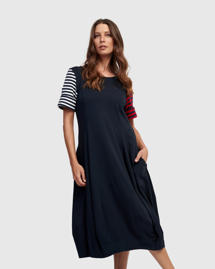 Short Sleeve Maxi Dress Mix