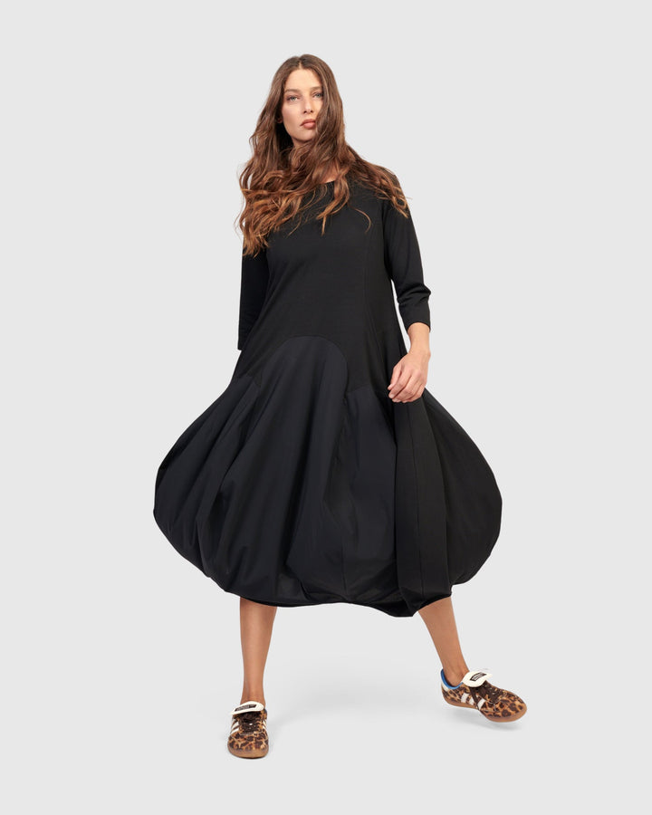 Tekbika Phoebe Crew Cocoon Dress, Black