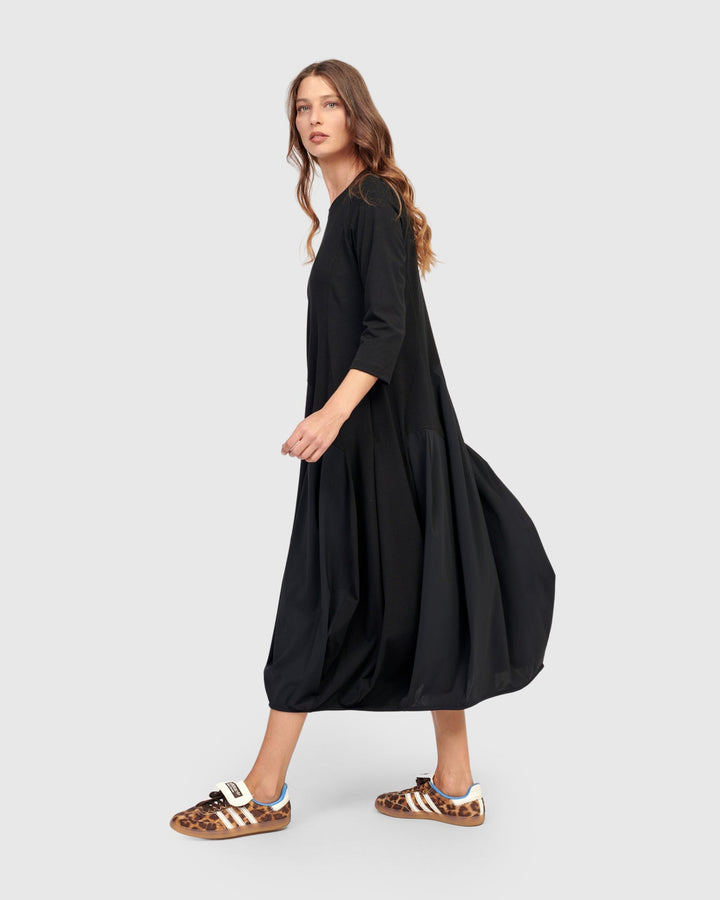 Tekbika Phoebe Crew Cocoon Dress, Black