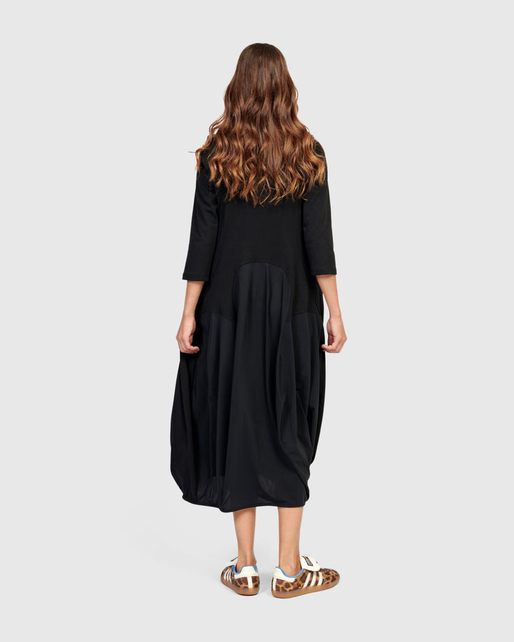 Tekbika Phoebe Crew Cocoon Dress, Black