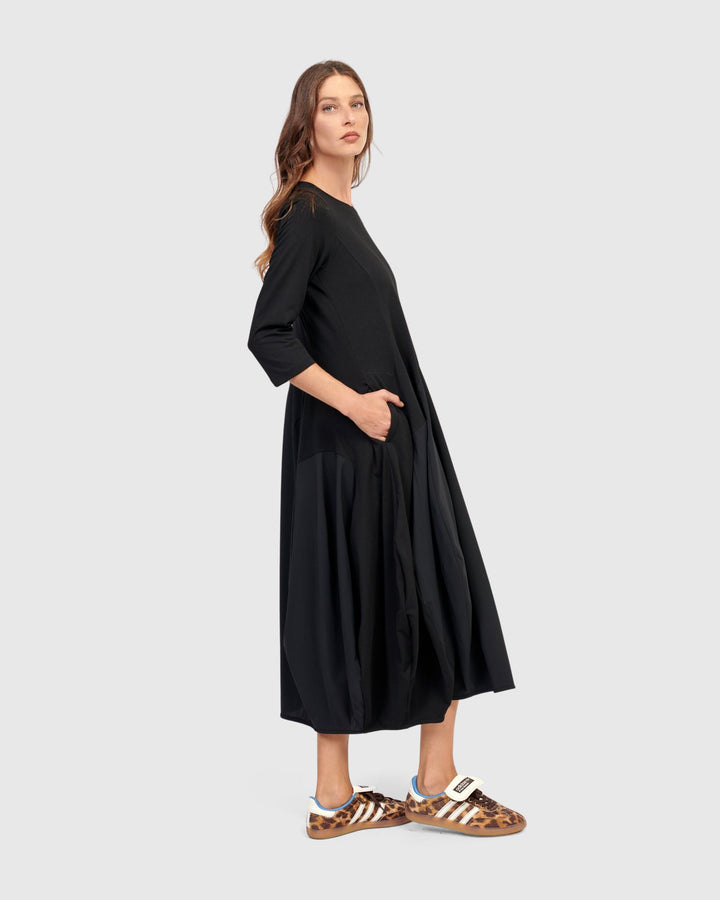Tekbika Phoebe Crew Cocoon Dress, Black