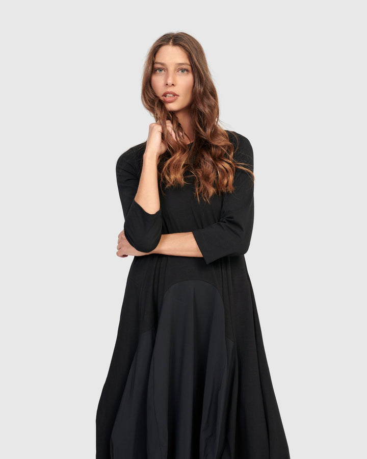 Tekbika Phoebe Crew Cocoon Dress, Black