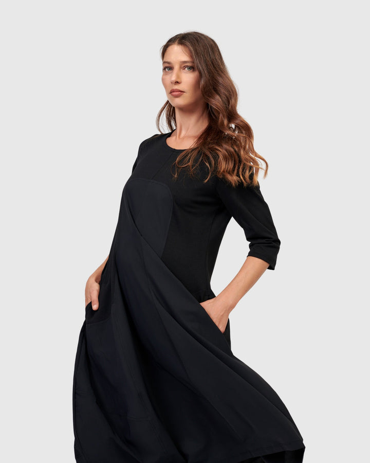 Tekbika Slack Dress, Black