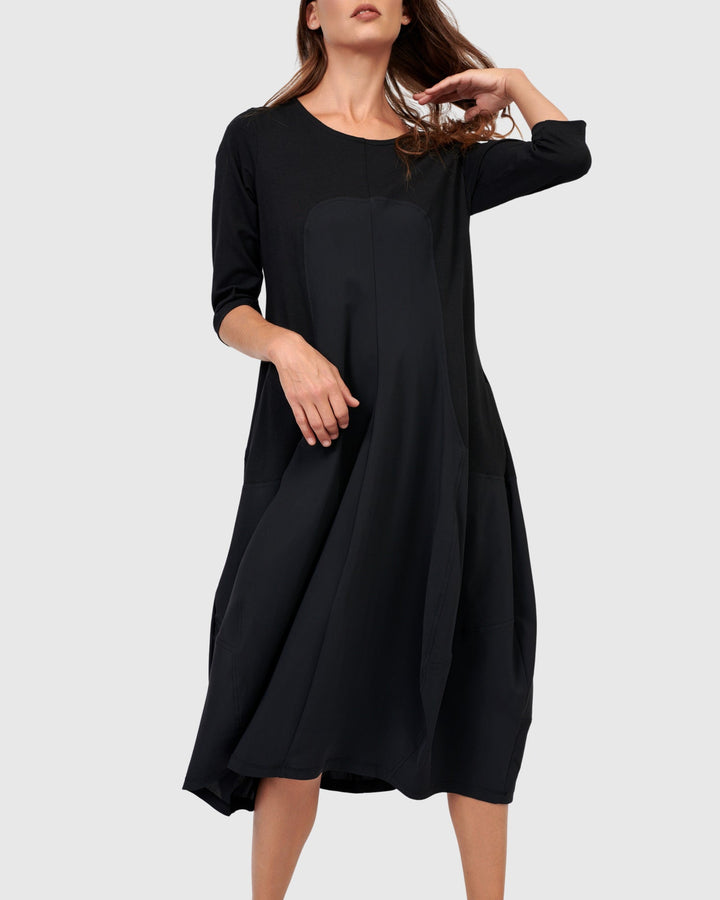 Tekbika Slack Dress, Black