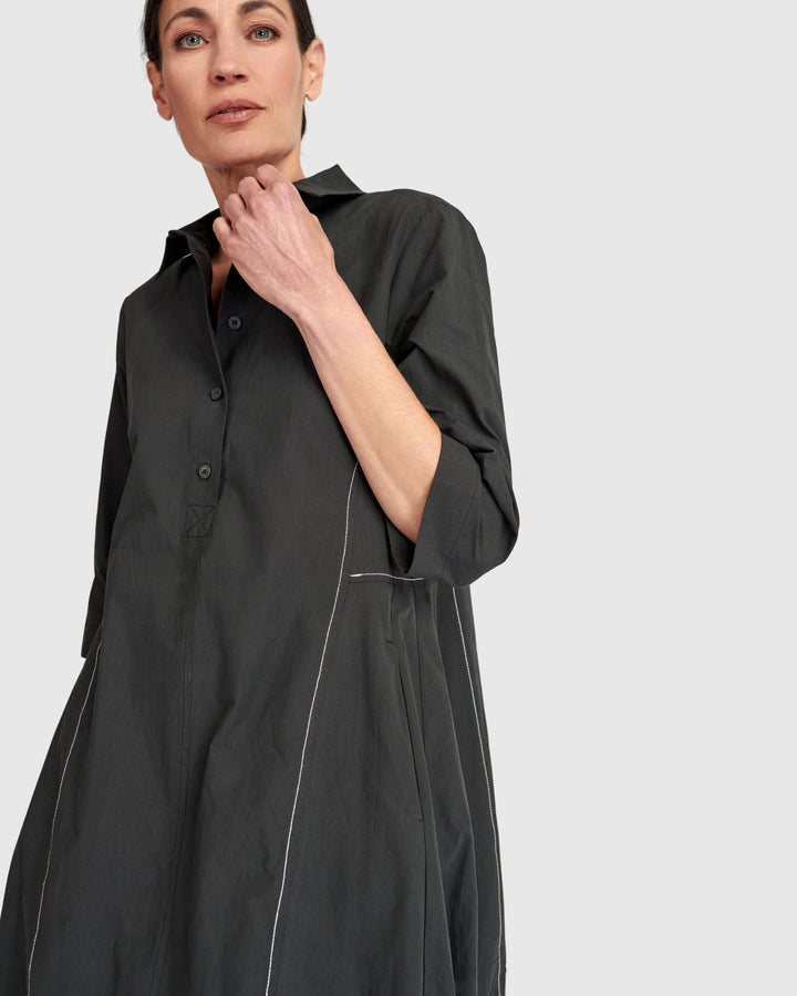 Cocoon Dress Black