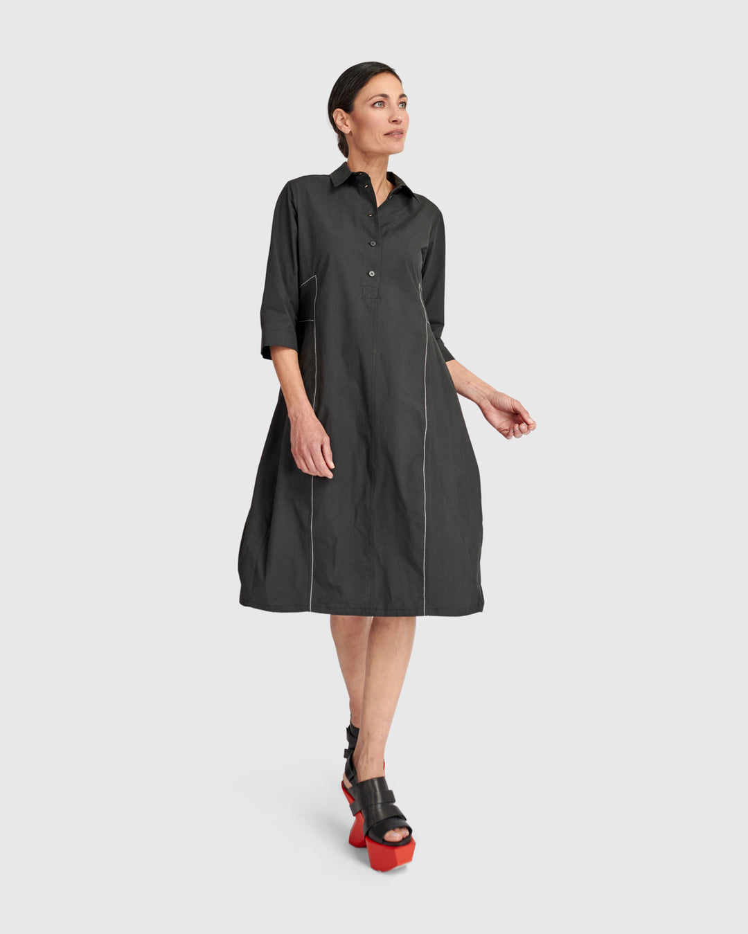 Cocoon Dress Black