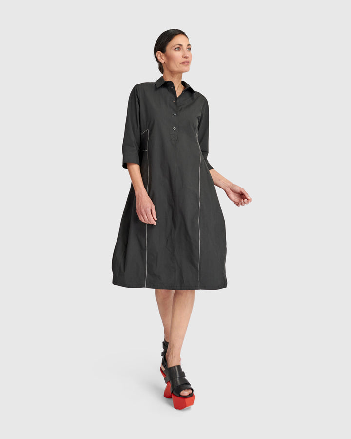 Cocoon Dress Black