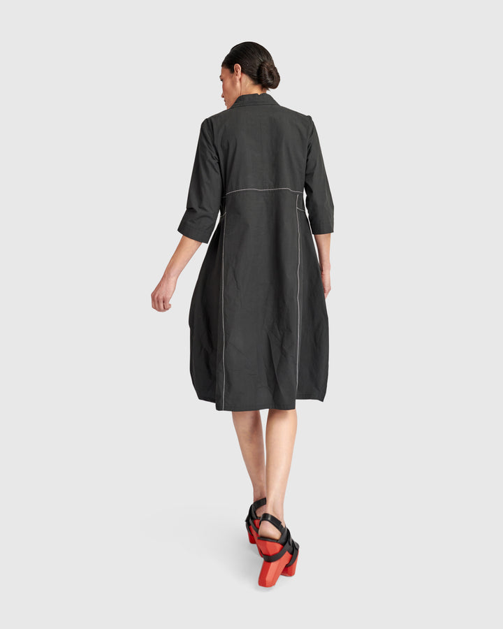 Cocoon Dress Black