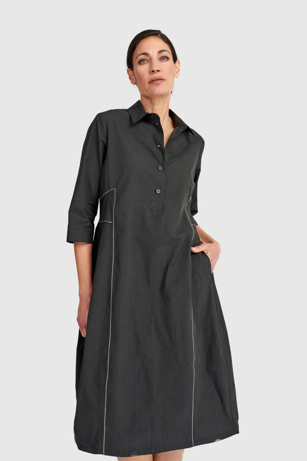 Cocoon Dress Black
