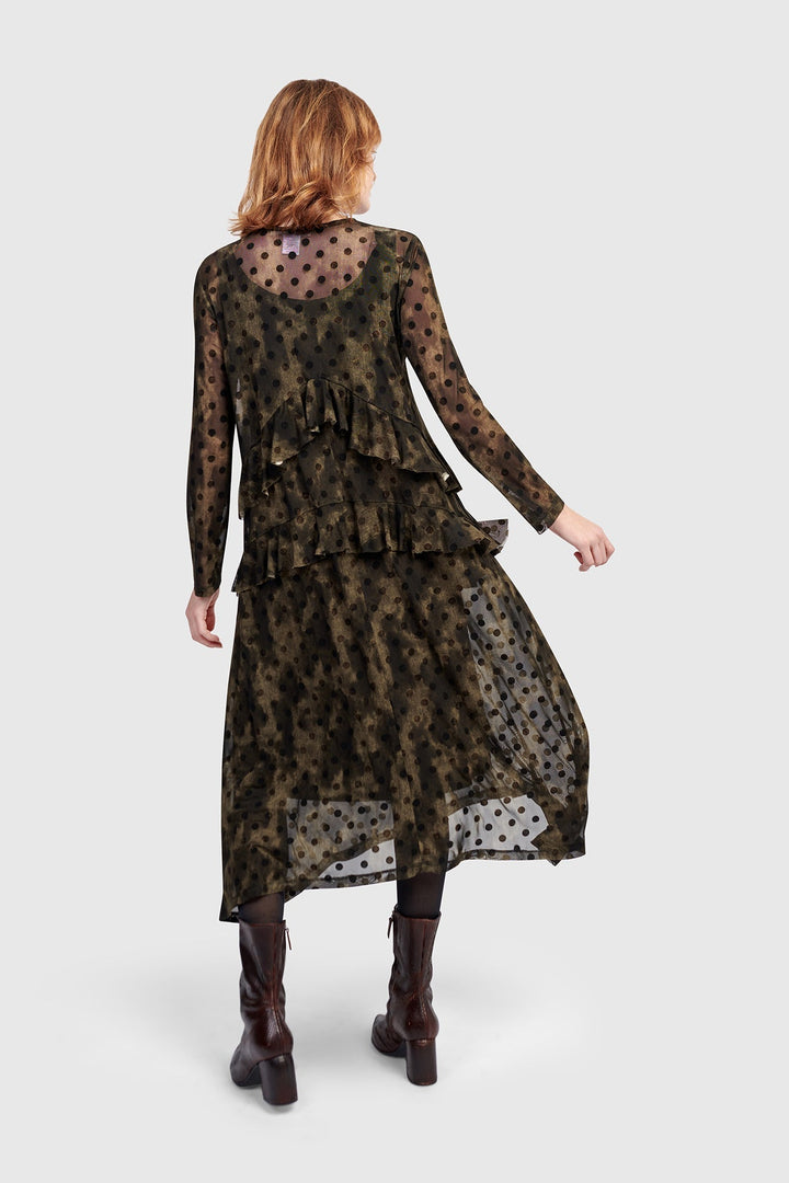 Urban Sprig Mesh Dress, Antique