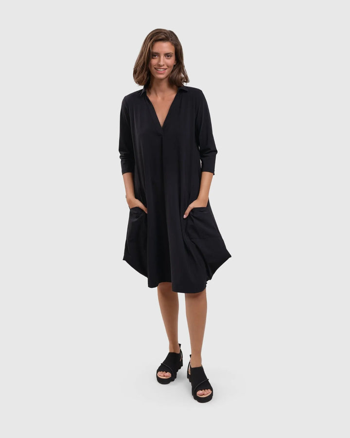 Tekbika Popover Dress, Black