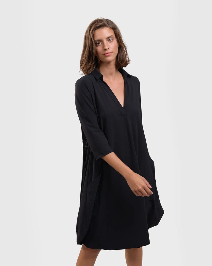 Tekbika Popover Dress, Black