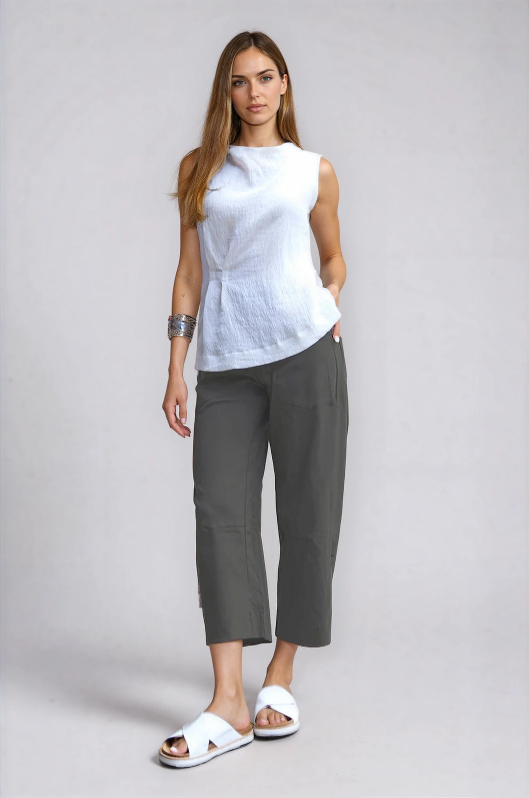 Rimini Front Pocket Pant Cactus