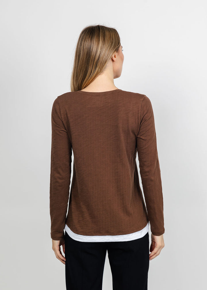 Double Layer Tee Chocolate