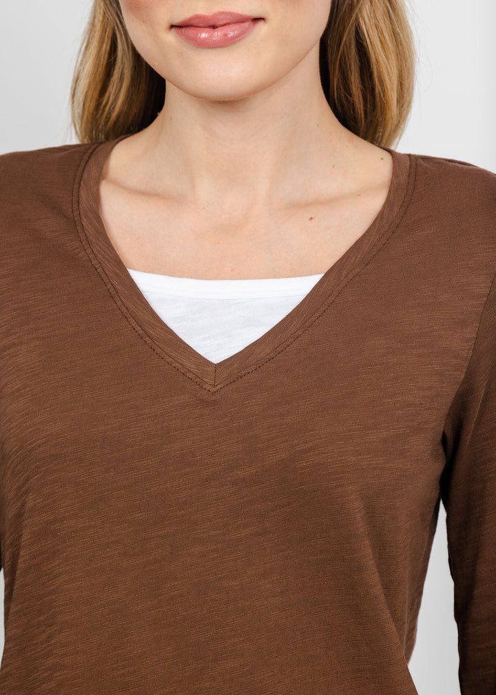 Double Layer Tee Chocolate