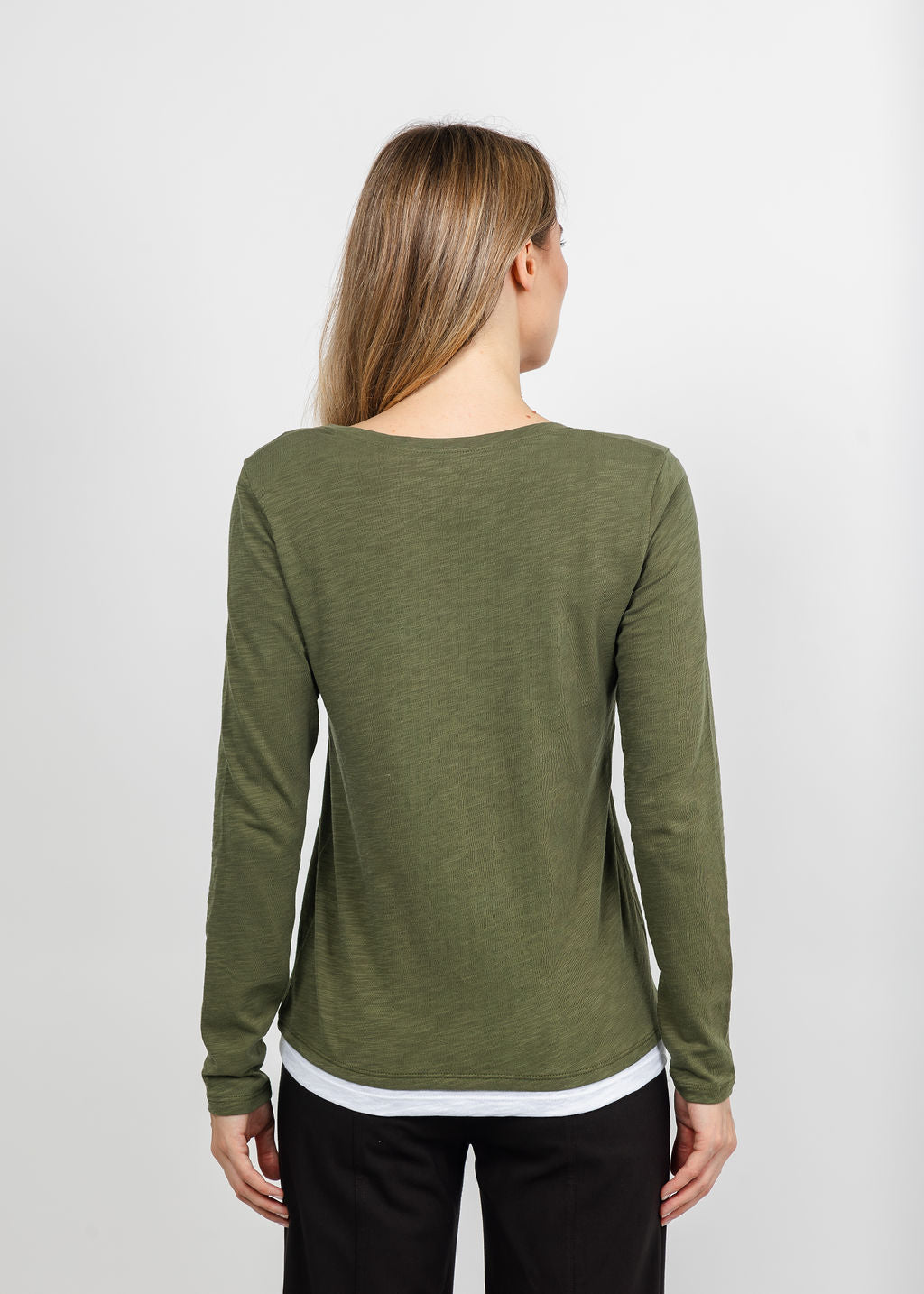 Double Layer Tee Olive