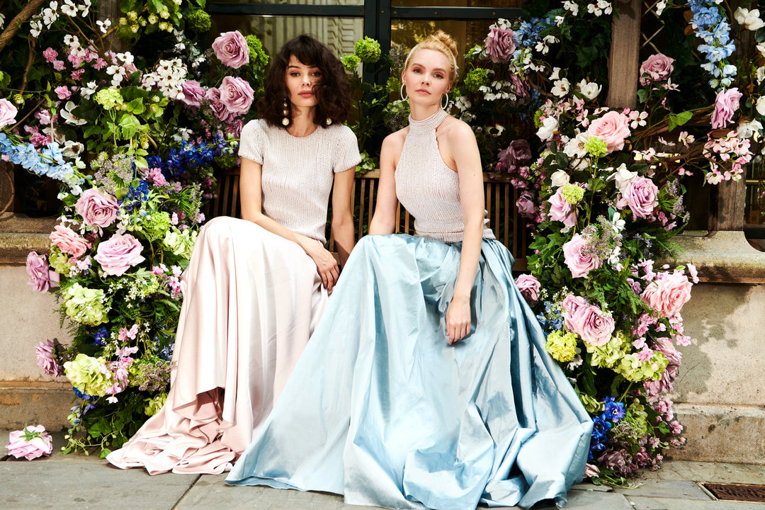 PEARL ENCRUSTED SHORT SLEEVE TEE - IVORY