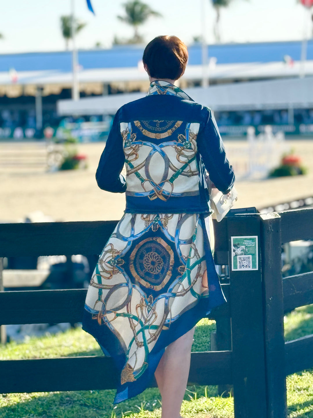 Silk Dress / Blue Stirrup