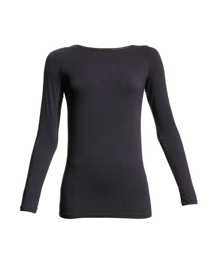 Soft Touch Long Sleeve Merrow Edge Boatneck T-Shirt