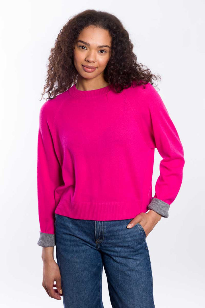 Color Pop Sweater Cerise